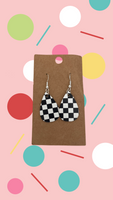 Girls Checkered Earrings