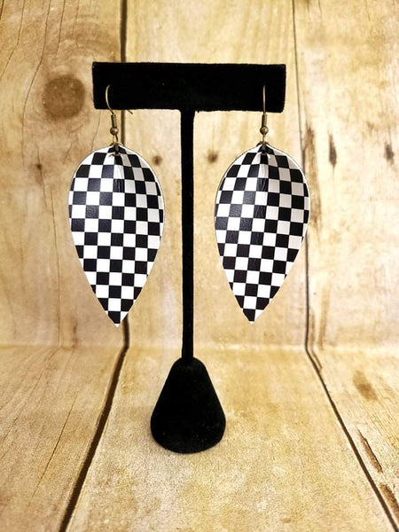 Checkered Flag Earrings